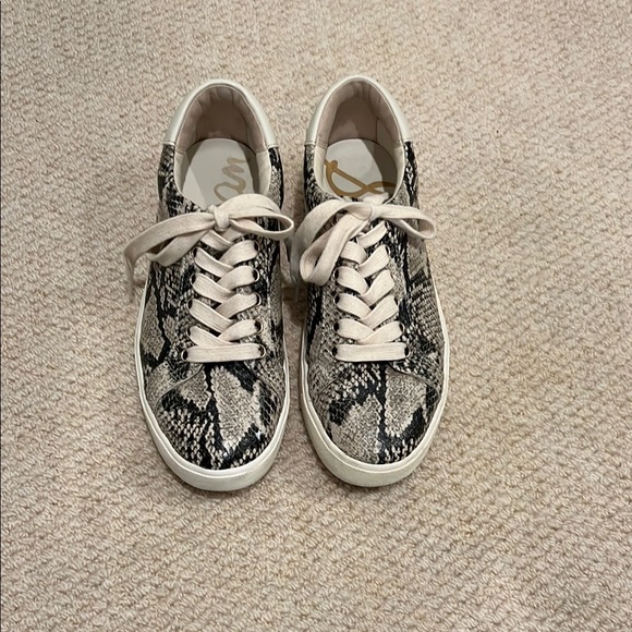 Sam Edelman Snakeskin Pattern Sneakers - Picture 1 of 6